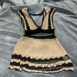 2 piece knit beach coverup